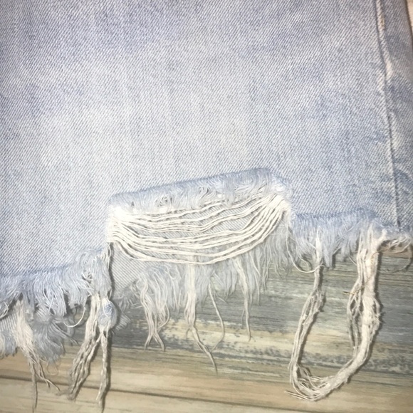 Levi’s 501 cut off distressed size 27 denim - Picture 5 of 9